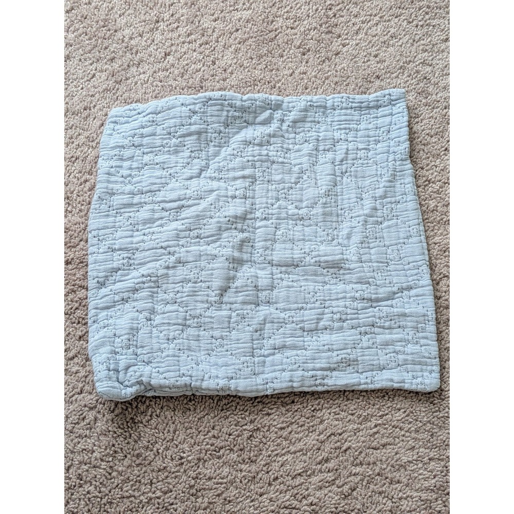 Zara Home Kids Diamond Throw Pillow Cover Blue Cotton 15.5 in X 15.5 in NWT